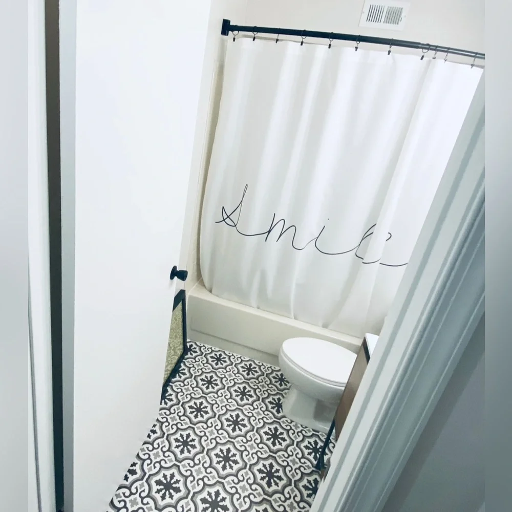 Society6 Minimalist Shower Curtain
